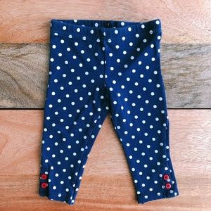 🧸 SALE! (5/$15, 8/$22, 12/$30) Carter's leggings 6m blue polkadot baby pants